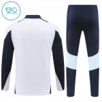Dječji Real Madrid Sweatshirt Za Trening Četvrt-Zip 2024-25 Bijela